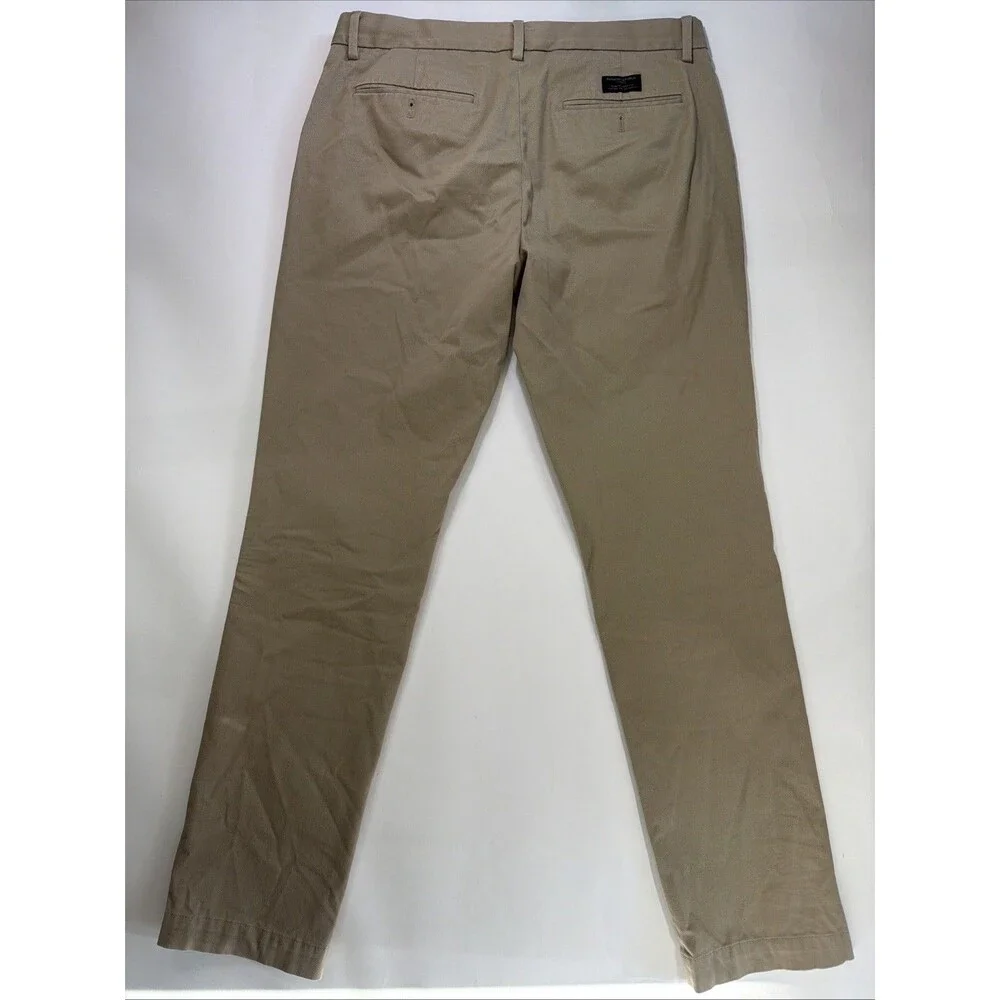Banana Republic Men’s Khaki Fulton Skinny Fit Chinos Size 33/32